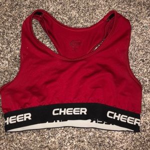 Cheer sports bra